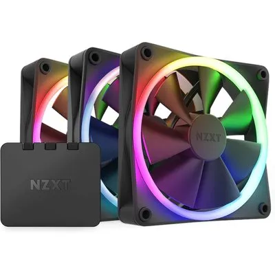 NZXT F120 RGB Gehäuselüfter 120mm Schwarz 3er Pack
