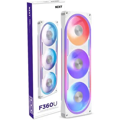 NZXT F360U Ultra RGB Gehäuselüfter 360mm Weiß