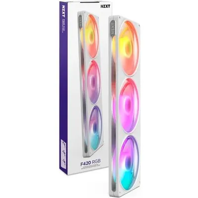 NZXT F420 RGB Gehäuselüfter 420mm Weiß