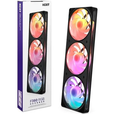 NZXT F360 RGB Reverse Gehäuselüfter 360mm Schwarz