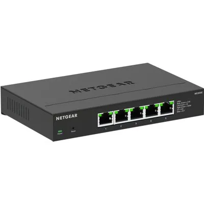 NETGEAR 5-Port Multi-Gigabit Ethernet Plus Switch (MS305E) – Managed, mit 5 x 1G/2,5G, Desktop- oder Wandbefestigung und eingeschränktem Schutz über 5 Jahre