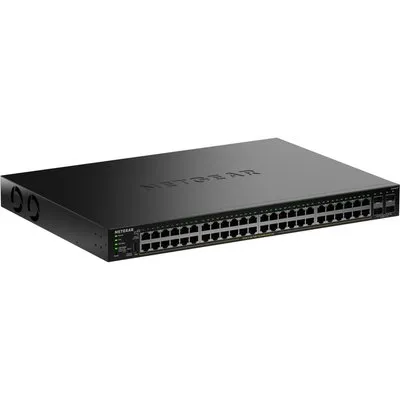 NETGEAR S350 Series 48-Port Gigabit Ethernet PoE+ Smart Managed Essentials Switch mit 4 Dedicated SFP Ports