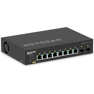 NETGEAR GSM4210PX AV Line M4250-8G2XF-PoE+ 220W fully managed Desktop-Switch mit Einbauhalterung