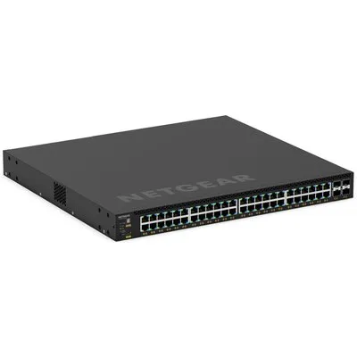 NETGEAR M4350-48G4XF (GSM4352)-48x1G PoE+ (236W base, up to 1,440W) and 4xSFP+ Managed Switch