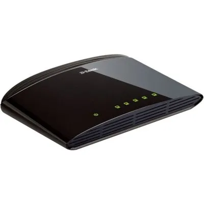 D-Link DES-1005D 5 Port 10/100Mbps Switch Version rund schwarz