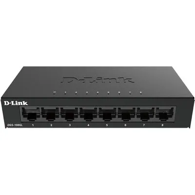 D-Link DGS-108GL/E 8-Port Gigabit Unmanaged Desktop Switch