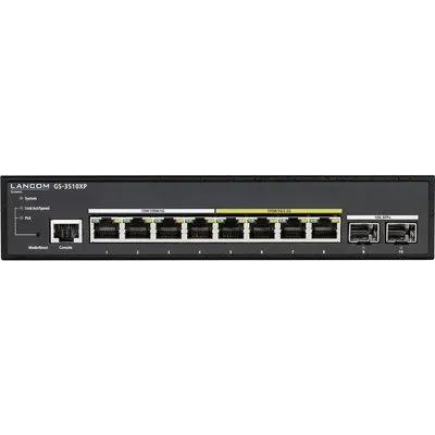 R&S LANCOM GS-3510 Desktop Gigabit Managed Switch 8x RJ-45 2x SFP+ 130W PoE+