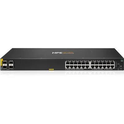 HPE Aruba Networking CX 6000 24G Class4 PoE 4SFP 370W Switch EU