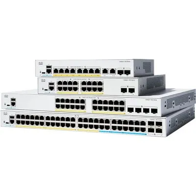 Cisco Catalyst 1300-16P-4X 20-Port Switch, PoE+ (120W) Stackable Rack 1HE