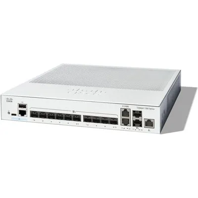 Cisco Catalyst C1300-12XS Rackmount 10G Managed Stack Switch, 2x RJ-45/SFP+, 10x SFP+