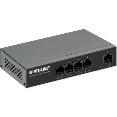Intellinet 5-Port Gigabit Ethernet PoE+ Switch