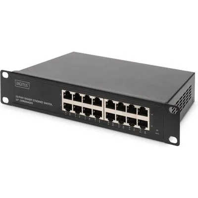DIGITUS 10 Zoll 16-Port Rackmount GB Ethernet Switch