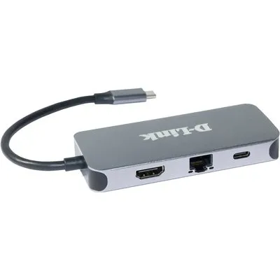 D-Link DUB-2335 6-in-1 USB-C-Hub mit HDMI/Gigabit-Ethernet/Ladefunktion
