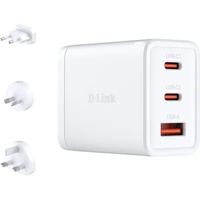 D-Link DCP-651 65W GaN Charger USB-C USB-A