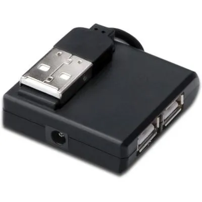 DIGITUS USB 2.0 Hub 4-Port schwarz