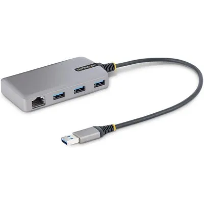 StarTech.com 3-Port USB 3.0 Hub 3x USB-A, 1x GB-LAN