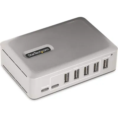 StarTech.com 7-Port USB-C Hub 5x USB-A, 2x USB-C, USB 3.1 / 3.2 Gen 2, mit 65 W Netzteil