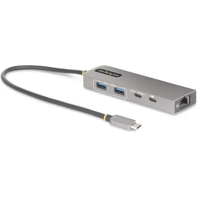 StarTech.com 3-Port USB-C Hub 2x USB-A, 1x USB-C, 2.5Gbps Ethernet LAN, 100W Power Delivery Pass-Through