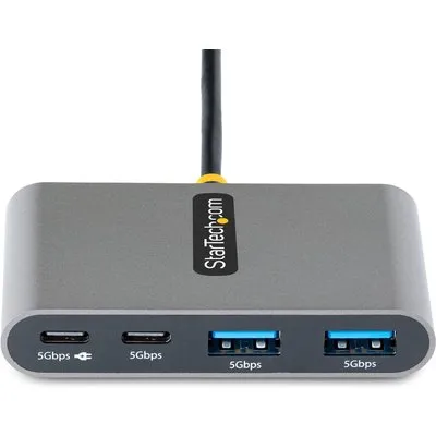 StarTech.com 4-Port USB-C Hub 2x USB-A, 2x USB-C, 85W Power Delivery Pass-Through