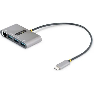 StarTech.com 3-Port USB-C Hub 3x USB-A USB 3.0 5 Gbit/s, Gigabit Ethernet