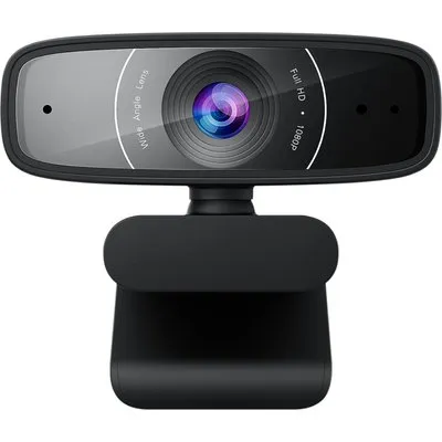 ASUS C3 Full-HD Webcam 1080p-Auflösung, 30 FPS, Kompatibel mit Skype, Microsoft Teams und Zoom