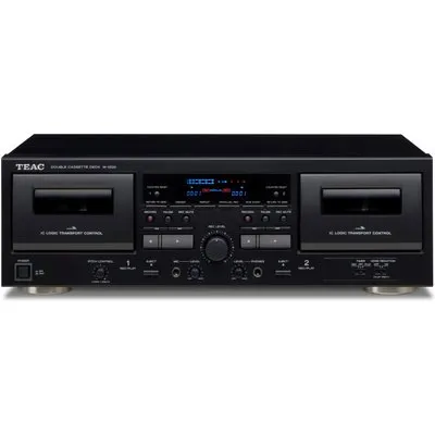 TEAC W-1200 Doppel-Kassettendeck USB-Ausgang schwarz