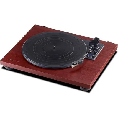 TEAC TN-180BT-A3 Bluetooth-Plattenspieler mit Audio-Technica Tonabnehmer Kirsche