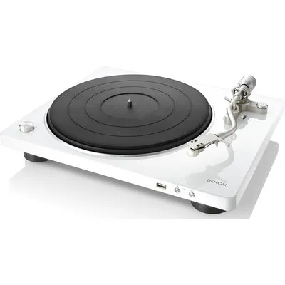 Denon DP-450USB HiFi-Plattenspieler mit integriertem Phono EQ, USB weiß