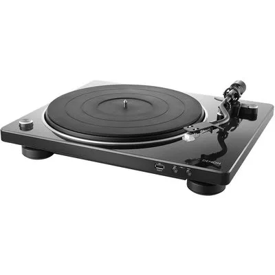 Denon DP-450USB Plattenspieler mit Riemenantrieb schwarz