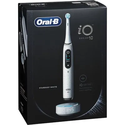 Oral-B iO Series 10 Elektrische Zahnbürste stardust white