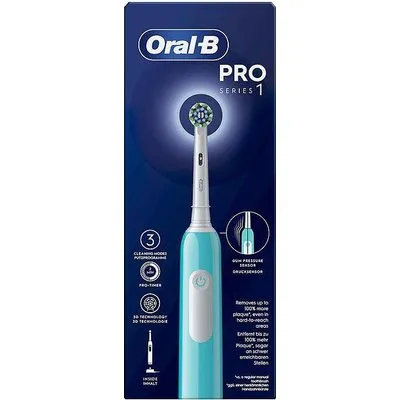 Oral-B PRO Series 1 CrossAction Elektrische Zahnbürste Caribbean Blue