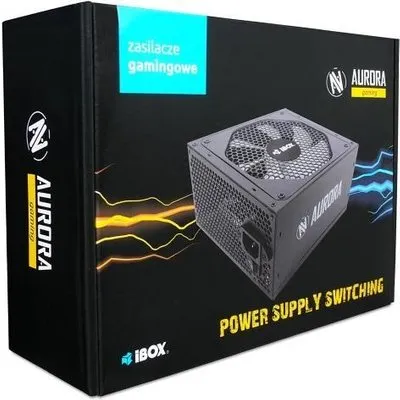 iBox Aurora - 700 W - 230 V - Überstrom - Überlastung - Überspannung - Kurzschluß - Unterspannung - 20+4 pin ATX - ATX - Schwarz (ZIA700W14CMBOX)