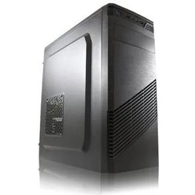 LC Power Classic 7037B - Midi Tower - ATX - ohne Netzteil - Schwarz, Gebürstetes Aluminium / Schwarz - USB/Audio (LC-7037B-ON)