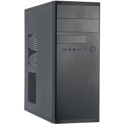 Chieftec Elox Series HQ-01B - Midi Tower - ATX - ohne Netzteil - Schwarz - USB/Audio (HQ-01B-OP)