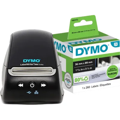DYMO LabelWriter 550 Turbo + 1x zusätzliche Etiketten