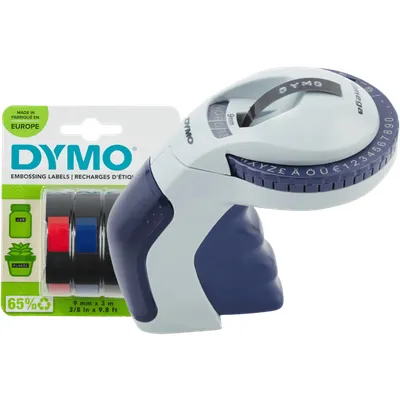 DYMO Omega Prägegerät + 1x zusätzliche Etiketten