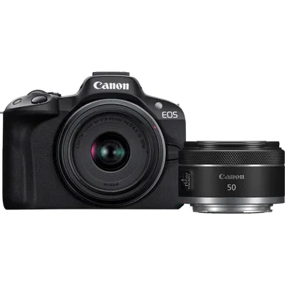Canon EOS R50 + RF-S 18-45mm f/4.5-6.3 IS STM + RF 50mm f/1.8 STM