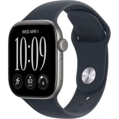 Apple Watch Series 12 42 mm Grau Sportarmband S/M