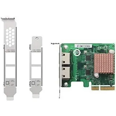 QNAP QXG-2G2T-I225 - Netzwerkadapter - PCIe 2.0 x2 Low-Profile - 2.5GBase-T x 2 - für QNAP QGD-1600, TS-1232, 1253, 251, 253, 432, 453, 653, 832, 853, h1283, h977, TVS-672, 872