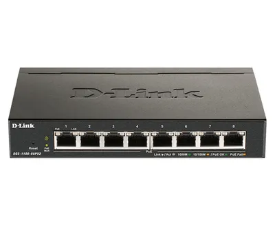 D-Link DGS-1100-08PV2 Smart Managed Switch [8x Gigabit Ethernet PoE]