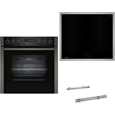 HLE310SIFP Herdset mit Induktionskochfeld bestehend aus E2ACH7AG4+M66SBX1M0+Z1608BX0 graphite grey/schwarz