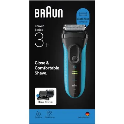 3010BT Series 3 Trocken-Nass Rasierer schwarz/blau