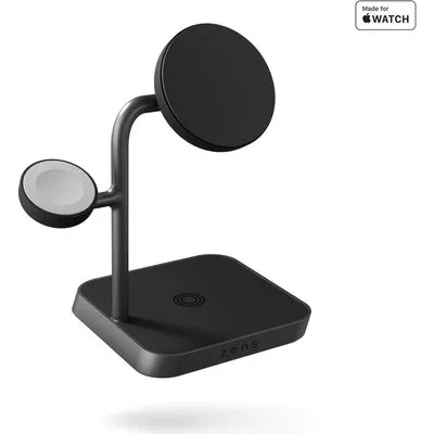 Zens Aluminium Series 3 in 1 Magnetic Wireless Office Charger Pro 3+ Watch mit Netzteil (ZEDC25B/00)