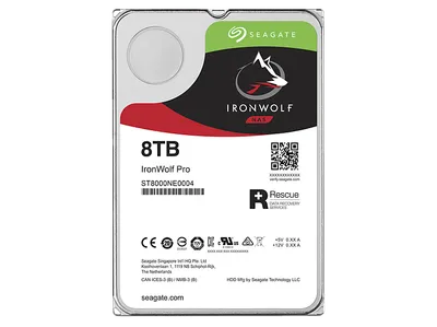 SEAGATE IronWolf Festplatte Bulk, 8 TB HDD SATA 6 Gbps, 3,5 Zoll, intern