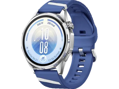 HUAWEI Watch GT 7 46 mm Smartwatches Fluorelastomer, 140-210 mm, Blue/White
