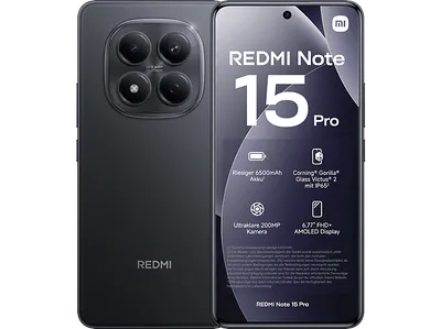 XIAOMI REDMI Note 15 Pro 256 GB Black Dual SIM