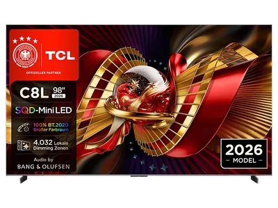 TCL 98C8L SQD-Mini LED TV (Flat, 98 Zoll / 248,92 cm, HDR 4K, SMART TV)