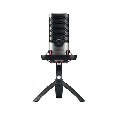 CHERRY UM 6.0 ADVANCED, USB-Mikrofon für Streaming und Office mit Shock Mount