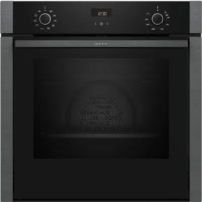 B3ACE2AG3 Einbaubackofen graphit, 71 l, Pizza-Stufe, schnelles Vorheizen, Heißluftgrill, 59,4 cm breit, A+