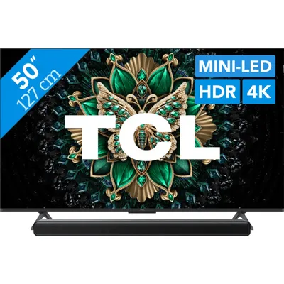 TCL 50 Zoll QD Mini-LED C61K (2025) + TCL S45H 2.0 Soundbar